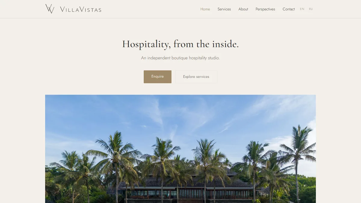 Актуальный сайт Villa Vistas